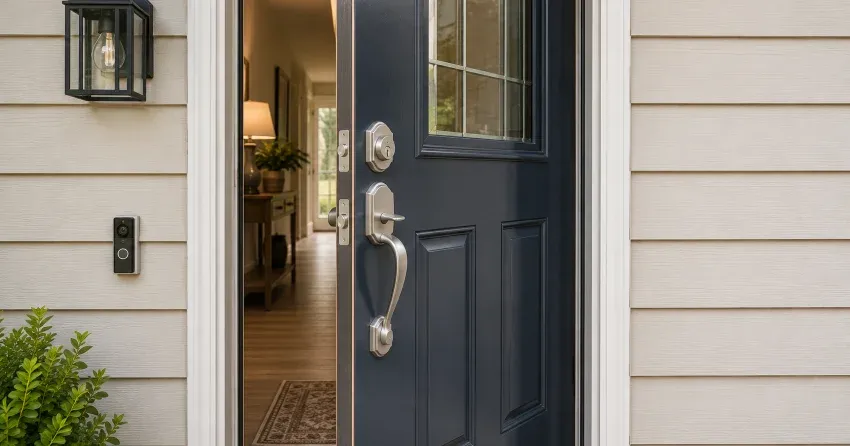 energy-efficient exterior door upgrade installation in Clairlea, Scarborough