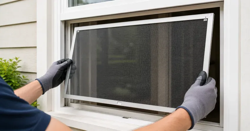 technician repairing a window sash and balance system in Maryvale, Scarborough